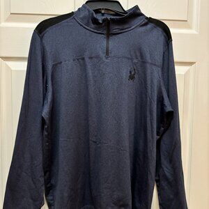 New, Spyder Men’s Quarter-Zip Performance Pullover – Size L